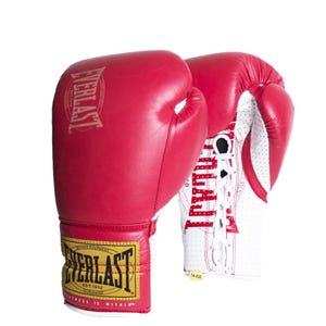 Guantes Boxeo Everlast Eve 1910 Sparring Laced Rojo