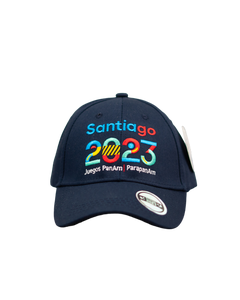 vista frontal Jockey Juegos Santiago 2023 Azul